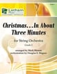 Christmas...In About Three Minutes Orchestra sheet music cover